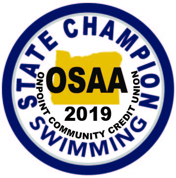 OSAA 2019 Swimming State Champion Letterman Patch