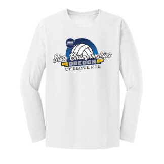 OSAA 2021 State Volleyball Long Sleeve - White