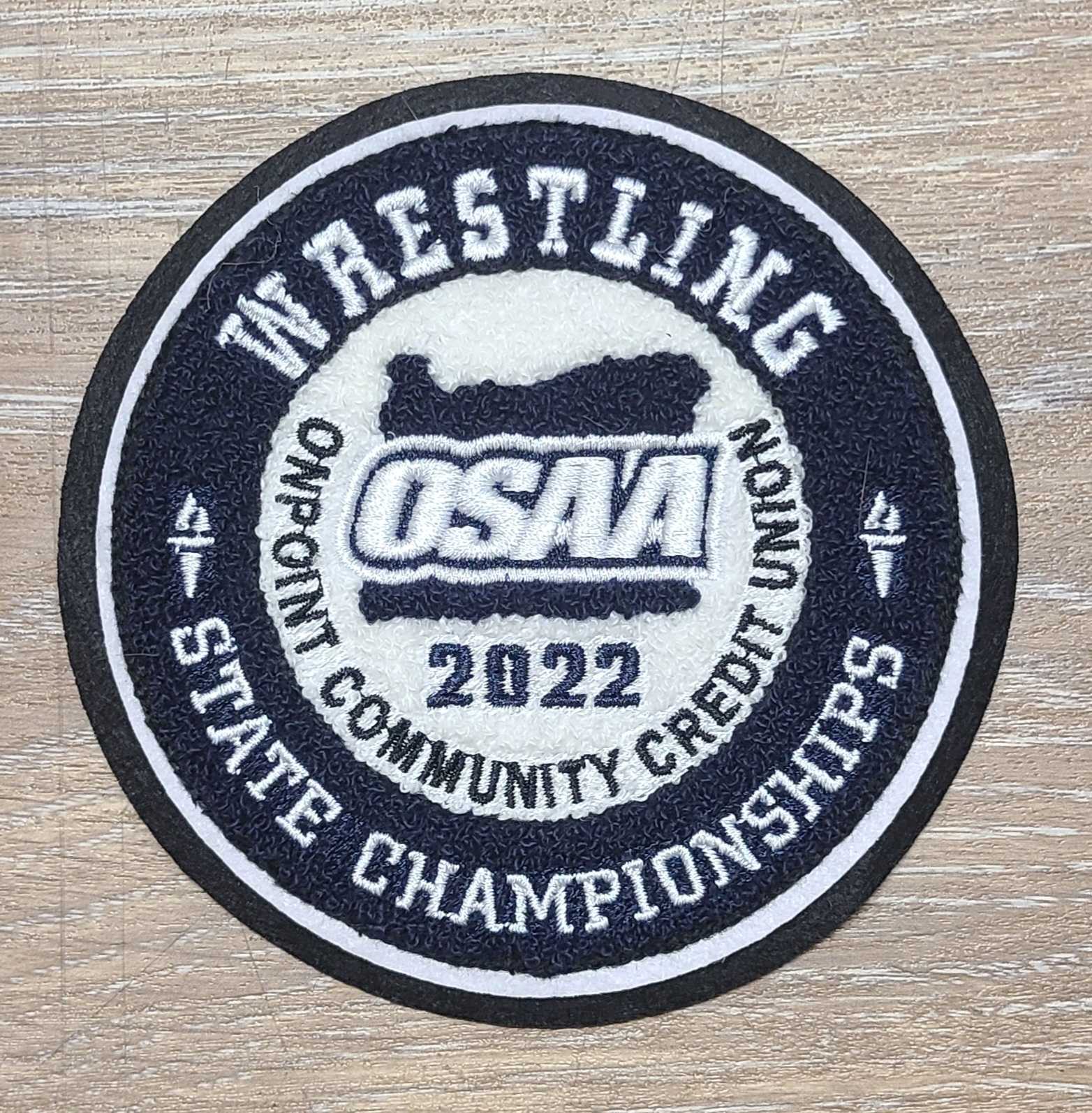 OSAA 2022 State Wrestling Championship Blue Patch