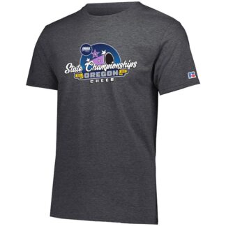 OSAA 2022 State Cheer Short Sleeve T-Shirt Charcoal