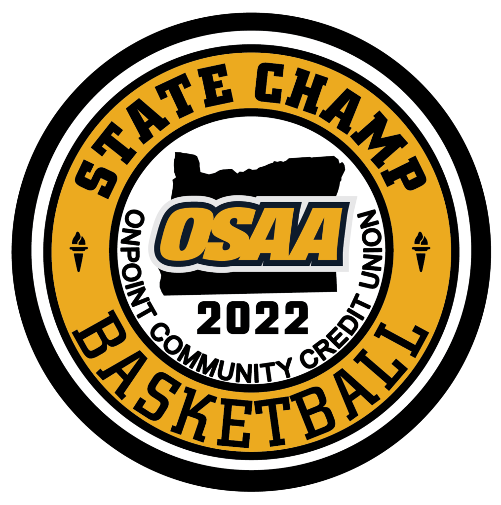 OSAA 2022 State Basketball Champion Gold Patch