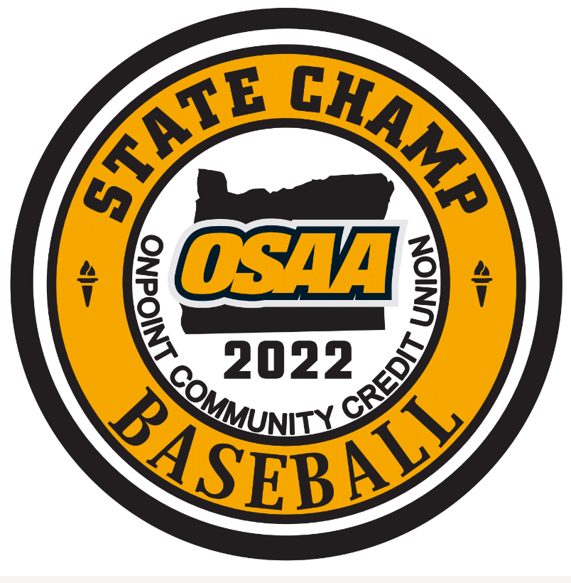 OSAA 2022 Baseball State Champ Patch
