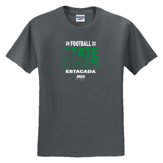 Estacada 2022 OSAA Football Champions T-Shirt - Charcoal