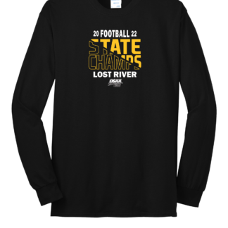 Lost River 2022 OSAA Football Champions long sleeve t-shirt - black