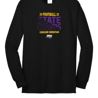 Cascade Christian 2022 OSAA Football Champion Long Sleeve T-Shirt