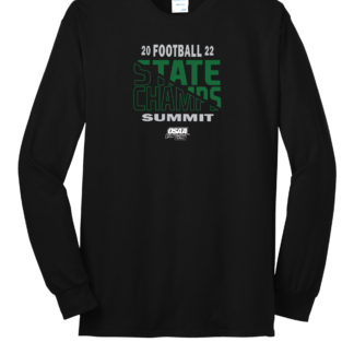 Summit 2022 OSAA Football Champions Long Sleeve T-Shirt - Black