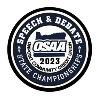 2023 OSAA Speech State Championships Blue Patch