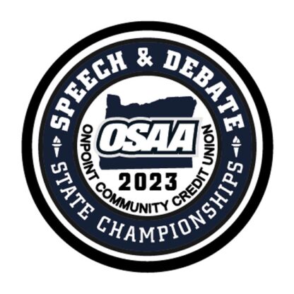 2023 OSAA Speech State Championships Blue Patch