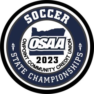 2023 OSAA Soccer Championships - Blue Letterman Patch