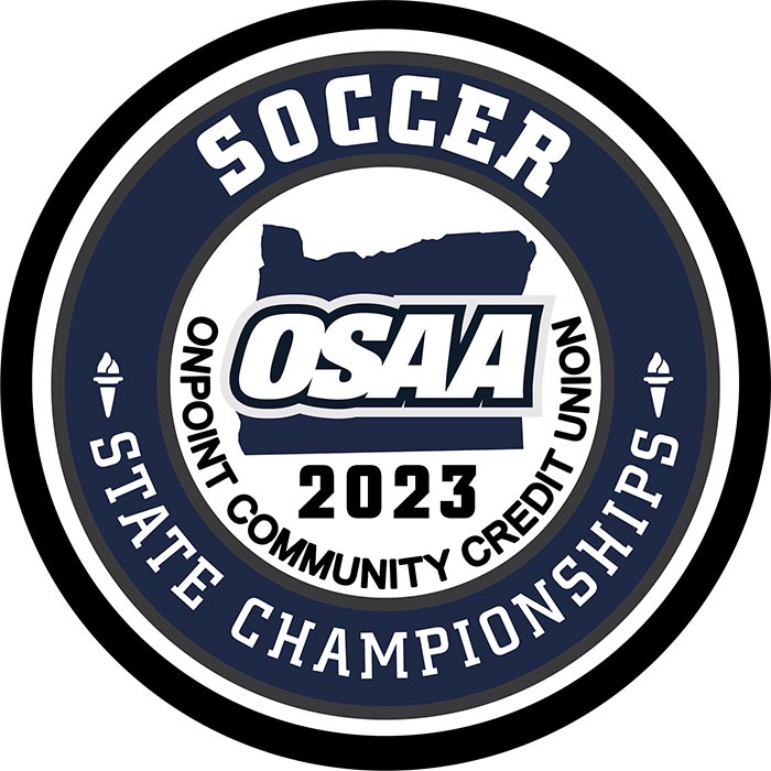 OSAA 2023 State Soccer Championships Blue Letterman Patch