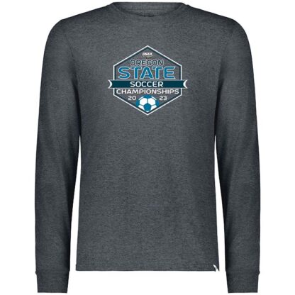 2023 OSAA Soccer Championships Long Sleeve T Shirt - Black-Heather