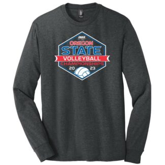 2023 OSAA Volleyball Long Sleeve T Shirt - Dark Grey