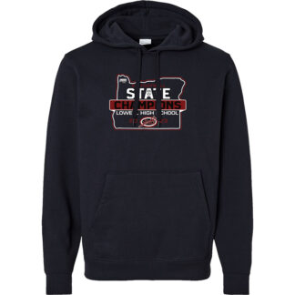 2023 OSAA 3A Football State Champions Lowell High School Hoodie Black