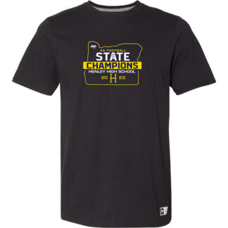 2023 OSAA 4A Football State Champions is Henley High School - Short Sleeve T Shirt - Black