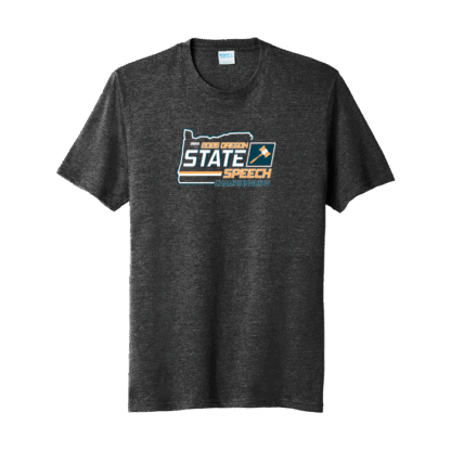 OSAA 2025 State Speech Short Sleeve - Black Heather