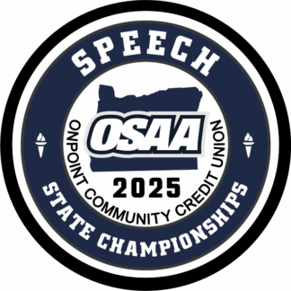 OSAA 2025 Speech State Championships Patch