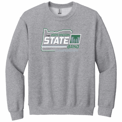 OSAA 2025 State Band Crewneck - Light Grey