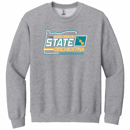 OSAA 2025 State Orchestra Crewneck - Light Grey
