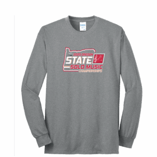 OSAA 2025 State Solo Music Long Sleeve - Light Grey