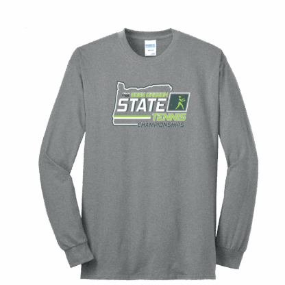 OSAA 2025 State Tennis Long Sleeve - Light Grey
