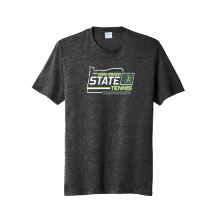 OSAA 2025 State Tennis Short Sleeve - Black Heather