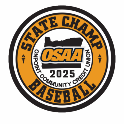 OSAA 2025 Baseball State Champs Patch