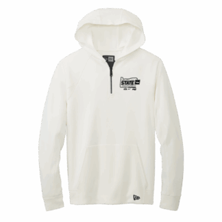 OSAA 2025 State Track & Field New Era Hooded 1/4 zip - White