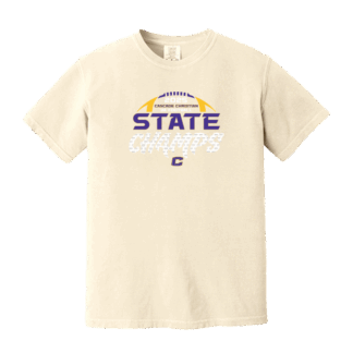 Comfort Colors Short Sleeve Tee - 3A Football Champs - Ivory