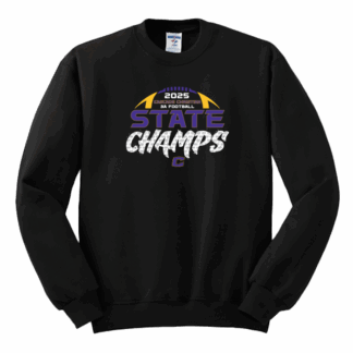 Crewneck Sweatshirt - 3A Football Champs - Black