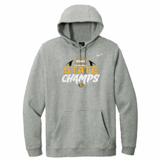Nike Hoodie - 4A Football Champs - Dark Heather Grey