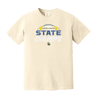 Comfort Colors Short Sleeve Tee - 1A (6 man) Football Champs - Ivory