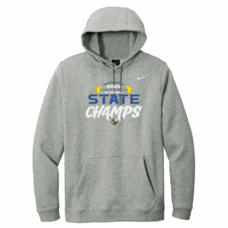 Nike Hoodie - 1A (6 man) Football Champs - Dark Heather Grey