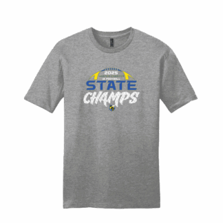 Short Sleeve Tee - 1A (6 man) Football Champs - Grey Frost