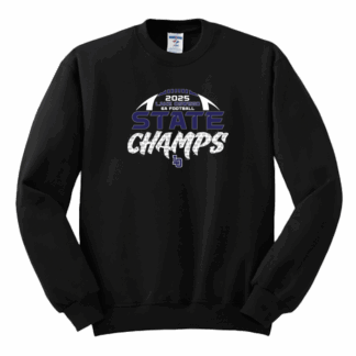 Crewneck Sweatshirt - 6A Football Champs - Black