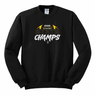 Crewneck Sweatshirt - 2A Football Champs - Black