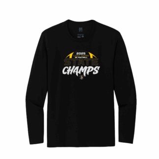 Long Sleeve Tee - 2A Football Champs - Jet Black