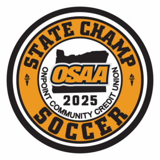 CHAMP Patch - OSAA 2025 State Soccer - Gold/Black