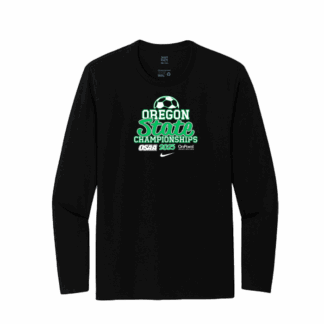 Long Sleeve Tee - OSAA 2025 State Soccer - Jet Black