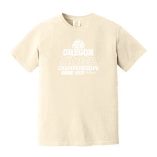 Comfort Colors Short Sleeve Tee - OSAA 2025 State Volleyball - Ivory