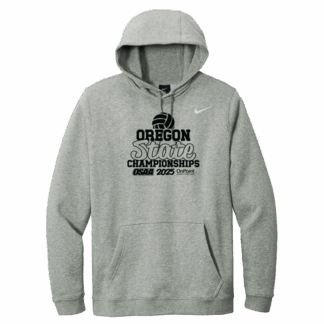 Nike Hoodie - OSAA 2025 State Volleyball - Dark Heather Grey