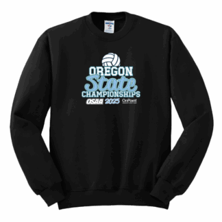 Crewneck Sweatshirt - OSAA 2025 State Volleyball - Black