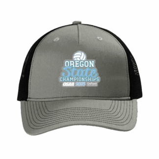 Trucker Hat - OSAA 2025 State Volleyball- Heather Grey/Black