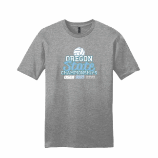 Short Sleeve Tee - OSAA 2025 State Volleyball - Grey Frost