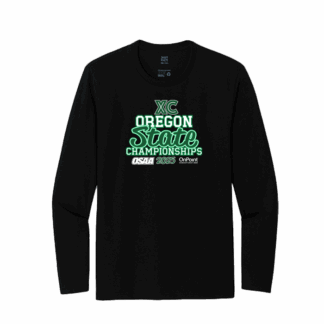 Long Sleeve Tee - OSAA 2025 State Cross Country - Jet Black