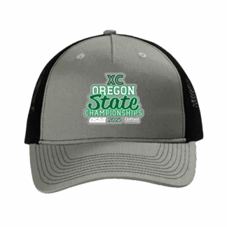 Trucker Hat - OSAA 2025 State Cross Country - Heather Grey/Black