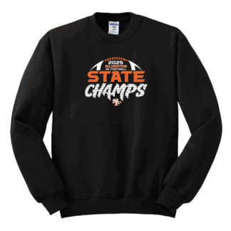 Crewneck Sweatshirt - 5A Football Champs - Black