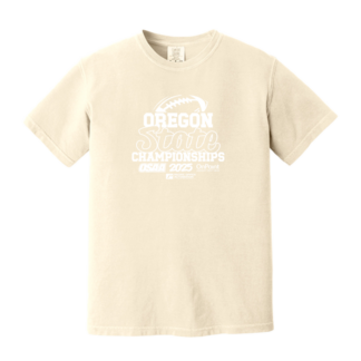 Comfort Colors Short Sleeve Tee - OSAA 2025 State Football - Ivory