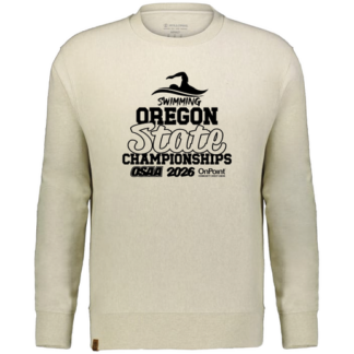 Heavyweight Crewneck - OSAA 2026 State Swimming - Vintage Birch Heather