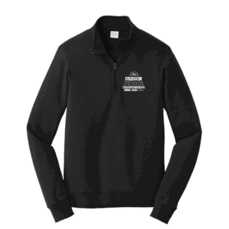 OSAA 2026 State Wrestling Fleece Quarter Zip - Black