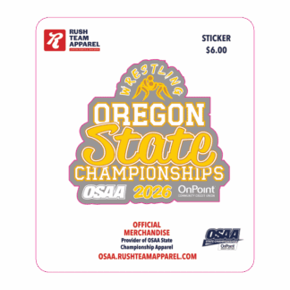 OSAA 2026 State Wrestling Sticker